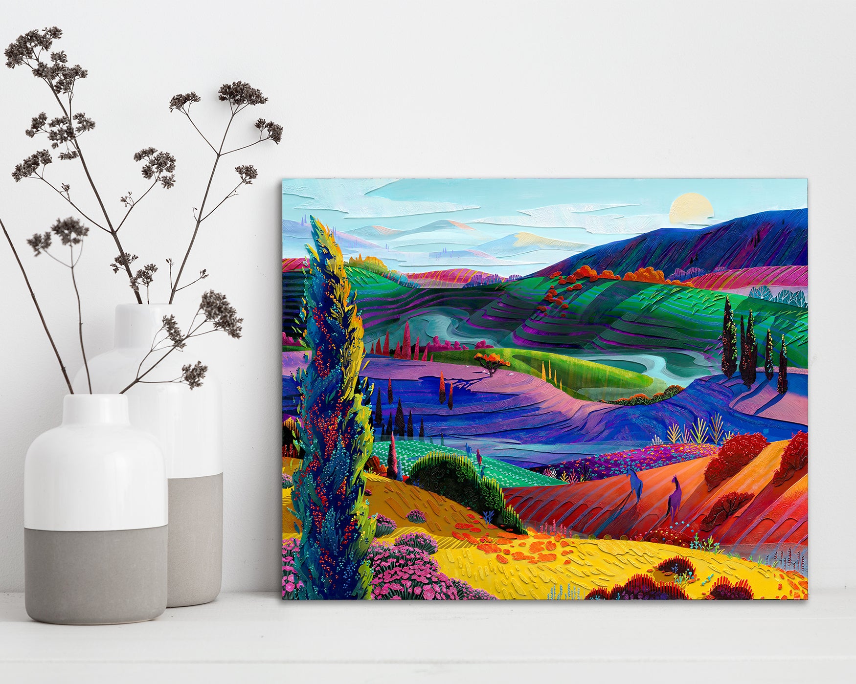 Rolling Hills (Framed Canvas Prints)