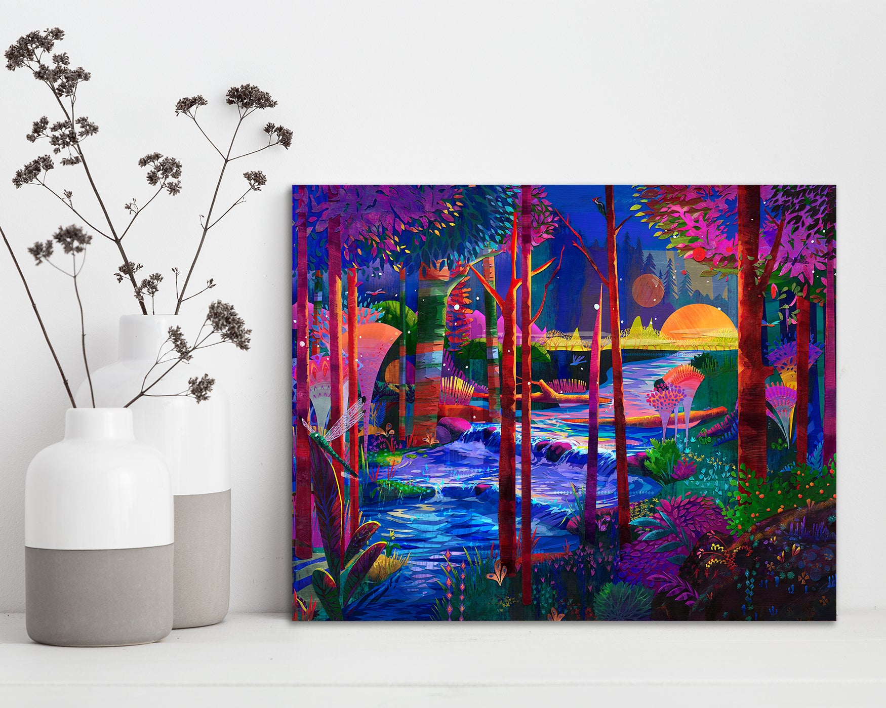 Sleeping Giants (Framed Canvas Prints)