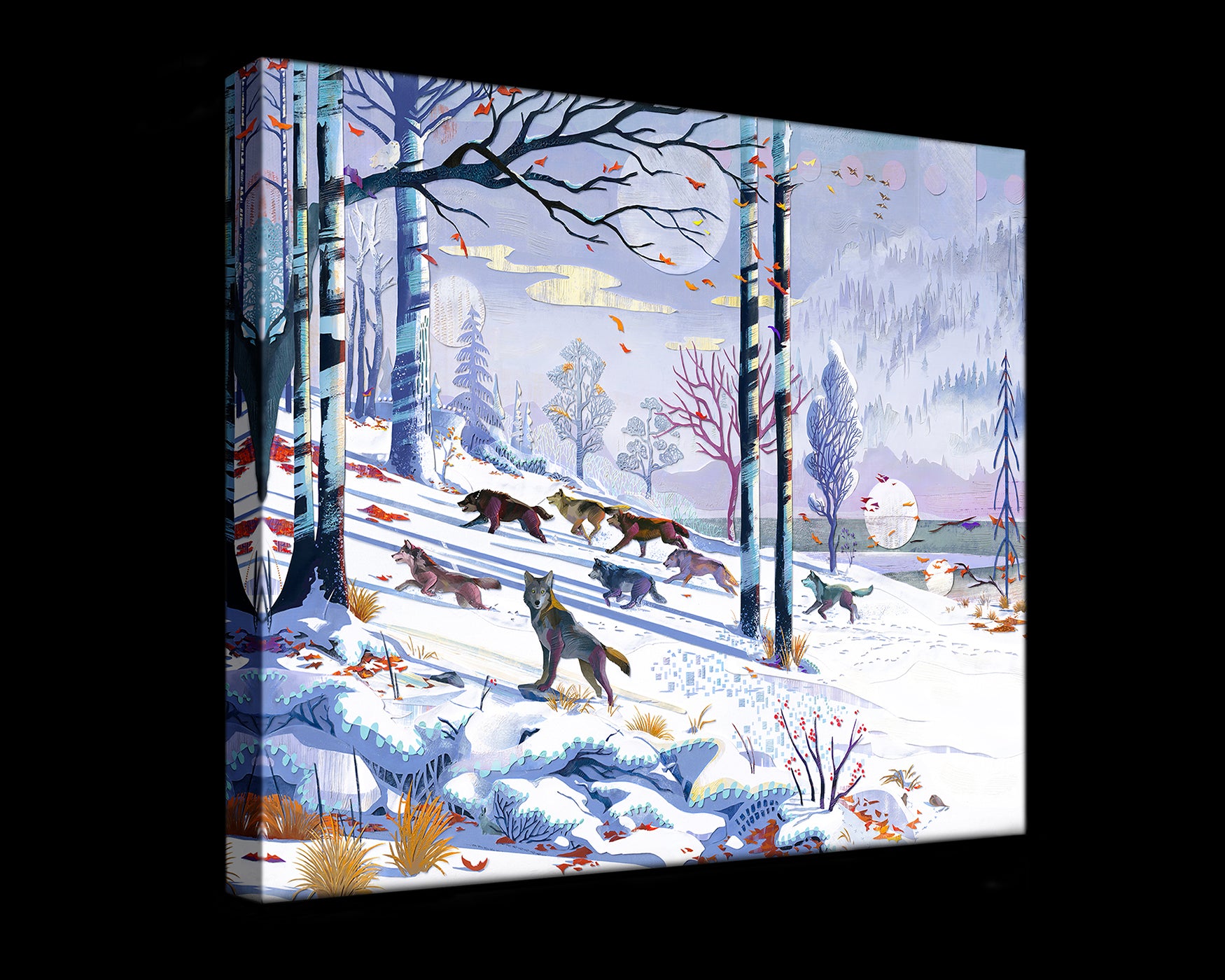 Winter Wolves (Gallery Wrapped Canvas Prints)