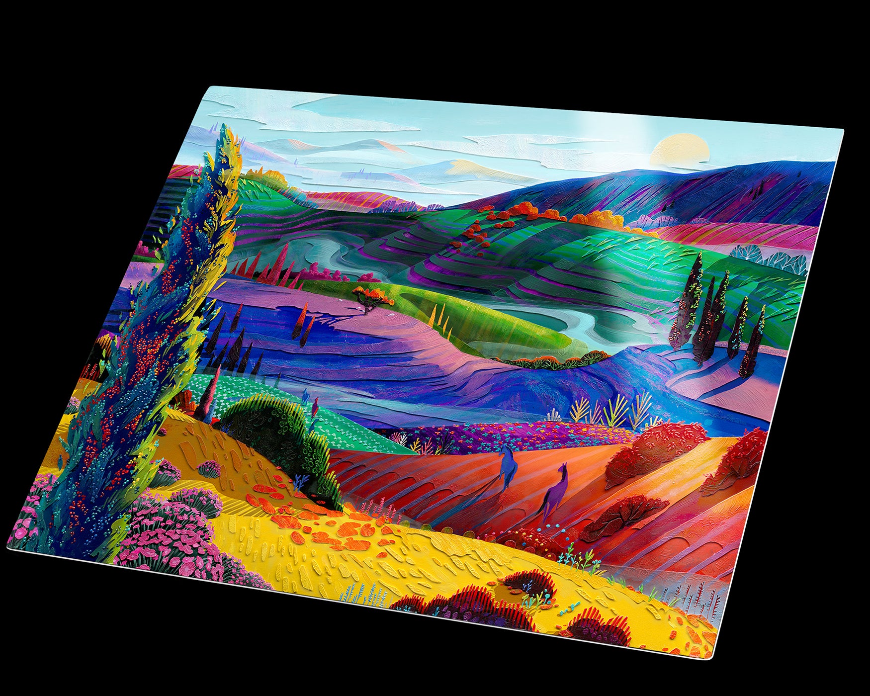 Rolling Hills (Art Print Metal)