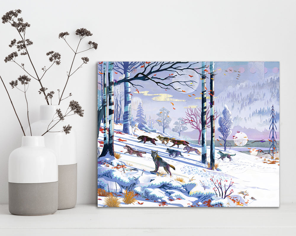 
                  
                    Winter Wolves (Gallery Wrapped Canvas Prints)
                  
                