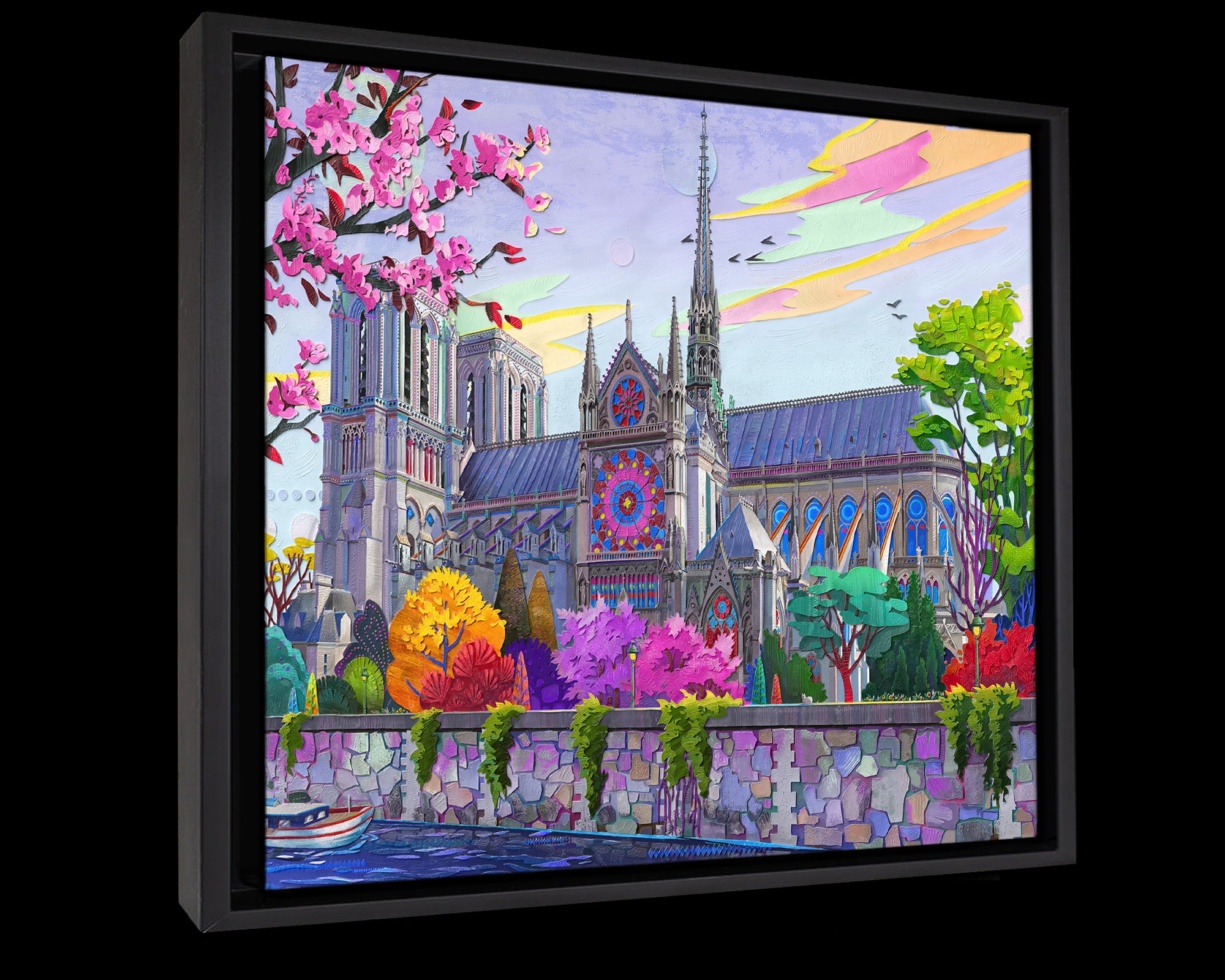 Notre-Dame de Paris (Framed Canvas Prints)